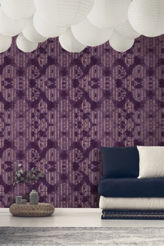 Bild på Washed Shibori Burgund - WP20395