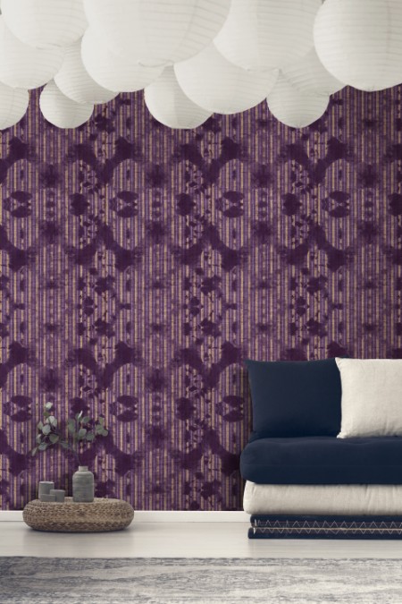 Picture of Washed Shibori Burgund - WP20395