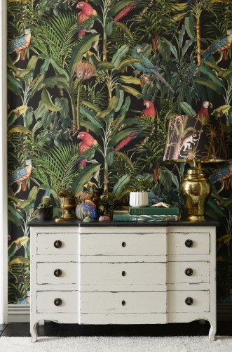 Picture of Parrots Of Brasil Anthracite - WP20522