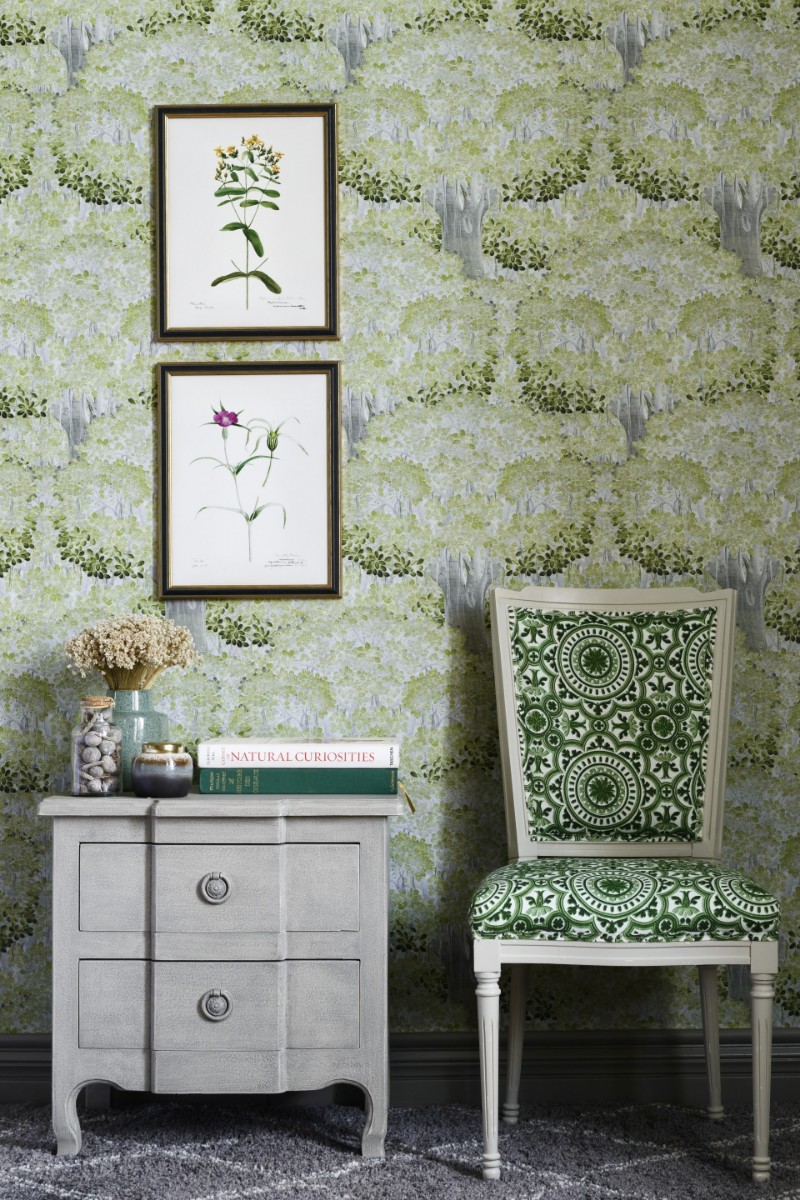 Picture of Savage Leaves Green - WP20445