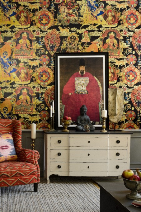 Picture of Tibetan Tapestry Metallic Edition - WP20450