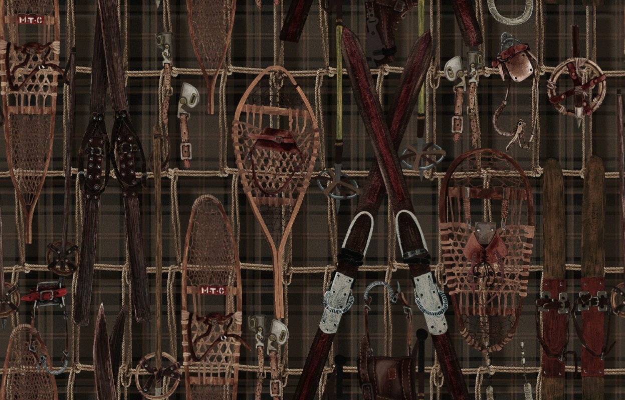 Picture of Vintage Skiing  - WP20696