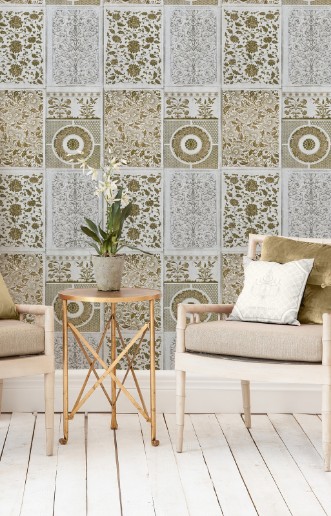 Picture of Chinese Patterns Brown - WP20052