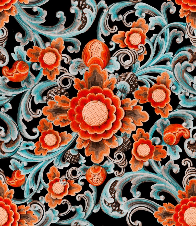 Bild på Floral Painting Dark - WP20252