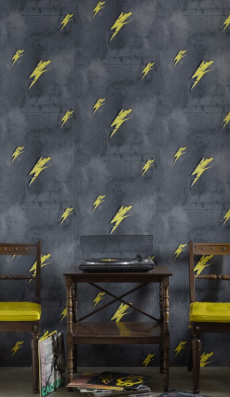 Image de Bolt From Mars - Yellow on Charcoal  - BG1900101