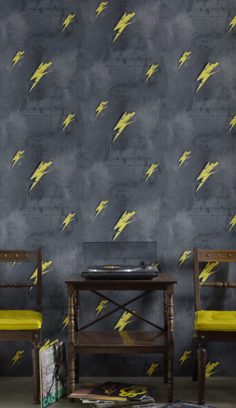 Image de Bolt From Mars - Yellow on Charcoal  - BG1900101