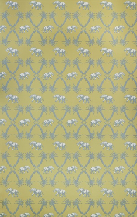 Image de Elephant Palm  - Ochre/Blue - BG2100202