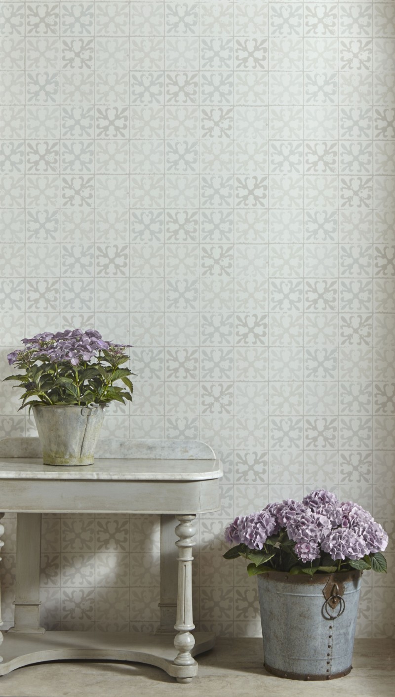 Picture of Fleur de Lys Tile - Vintage Grey - BG1600202