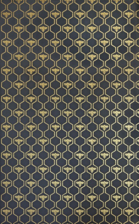 Bild på Honey Bees - Gold on Charcoal - BG0700201