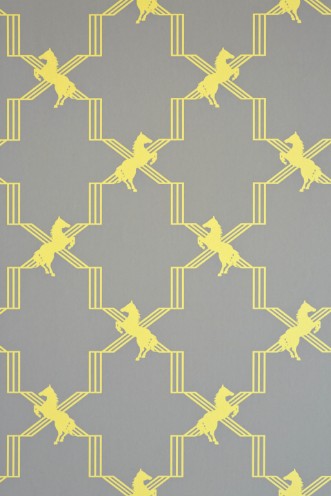 Image de Horse Trellis - Acid on Grey - BG0500201