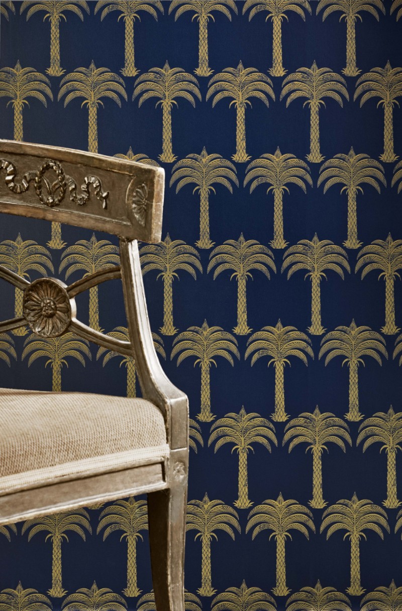 Picture of Marrakech Palm - Midnight Blue - BG1200101