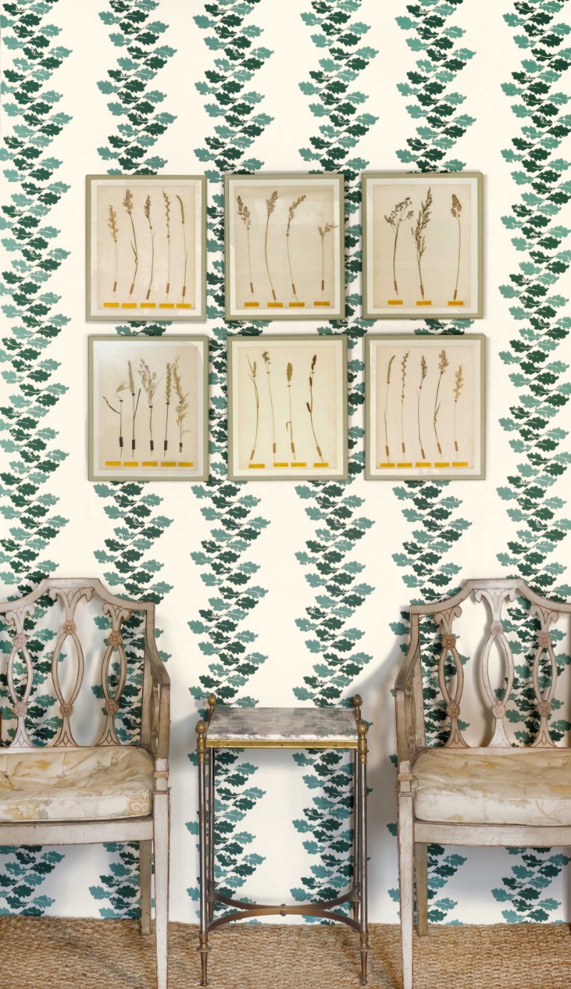 Bild på Oak Leaves - Green - BG2700101