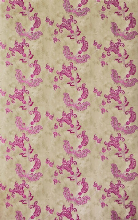 Picture of Paisley - Hot Pink on Tea Stain - BG0800201