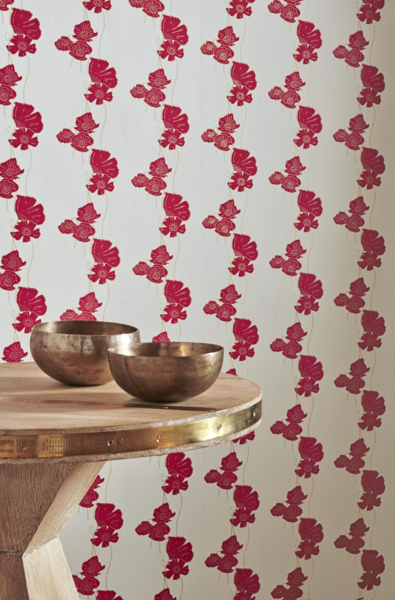 Picture of Poppy Fields - Red/Gold - BG1500201