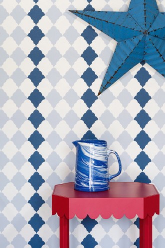 Picture of Quilted Harlequin - Two Blues  - BG2800102