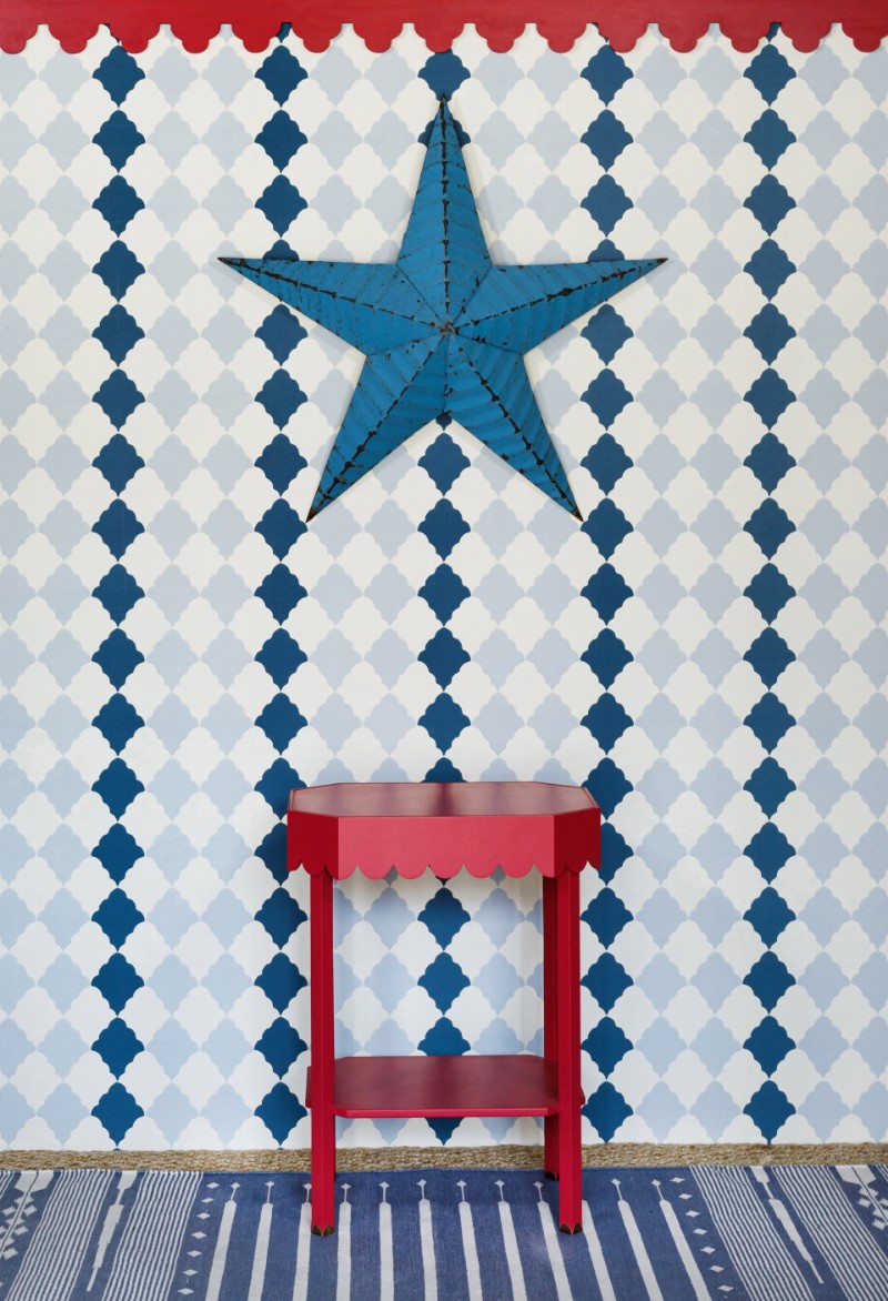 Picture of Quilted Harlequin - Two Blues  - BG2800102