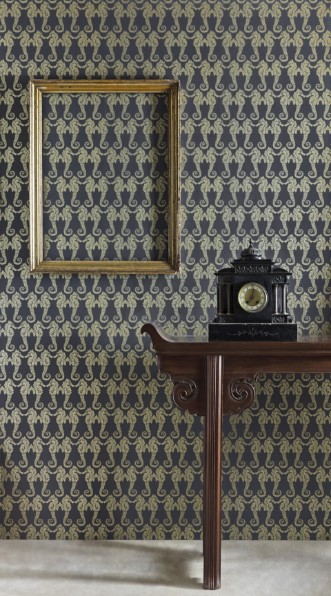 Picture of Seahorse - Charcoal / Gold - BG1400101