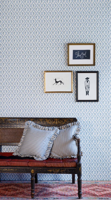 Image de Strawberry Trellis - China Blue - BG2600201