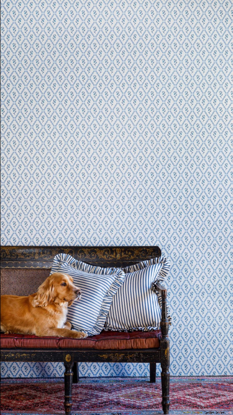 Bild på Strawberry Trellis - China Blue - BG2600201