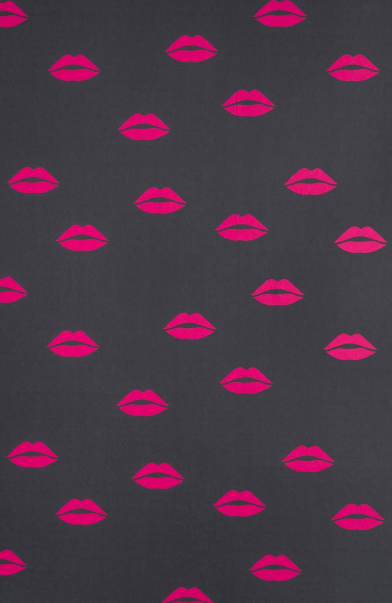 Afbeeldingen van Tabitha Webb x Barneby Gates - Lips - Hot Pink on grey - BG/TW02/01