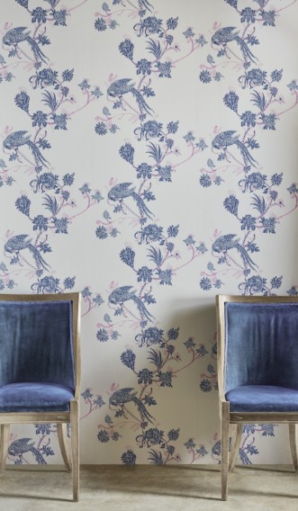 Image de Vintage Bird Trail - Blue/Pink - BG2000101