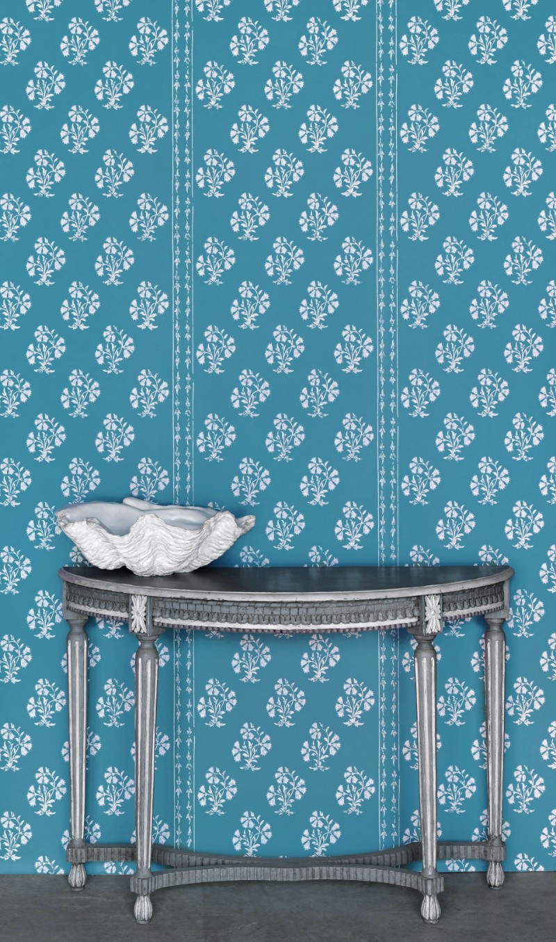 Image de Willow Crossley x Barneby Gates -Maharani Block Print - Jaipur Blue - BG2400101