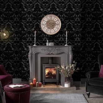 Bild på Gothic Damask Noir - 106585