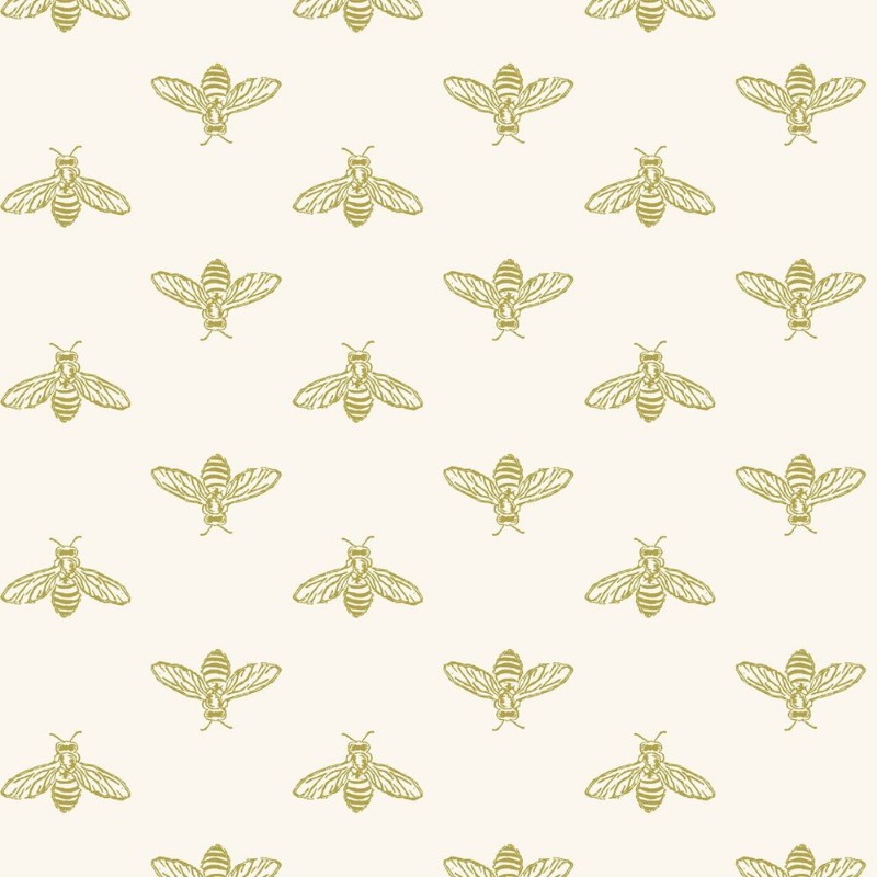 Picture of Block Print Bee Antique Gold - 118547