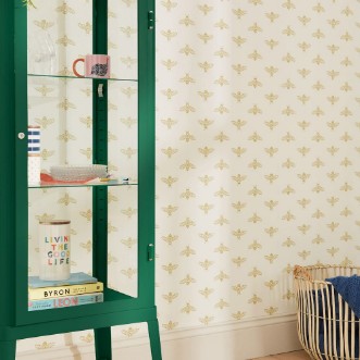 Picture of Block Print Bee Antique Gold - 118547