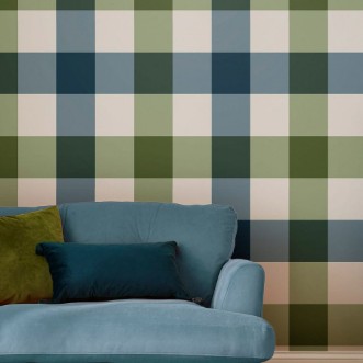 Picture of Jumbo Gingham Garden Greens - 118575