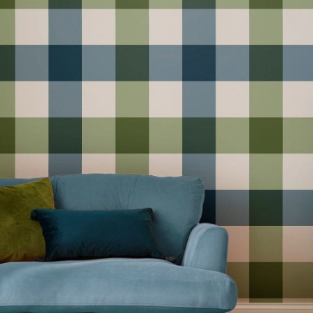 Picture of Jumbo Gingham Garden Greens - 118575