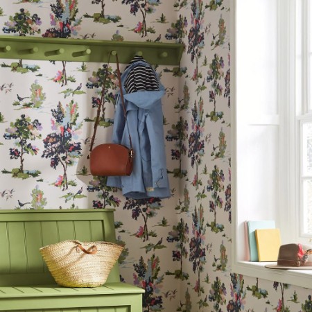 Picture of Woodland Scene Dawn Grey - 118563