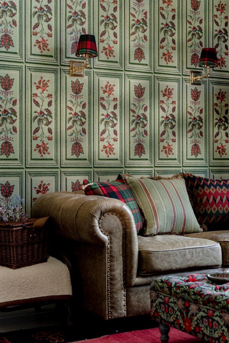 Picture of Tyrolean Panel Alpen Green - WP20699