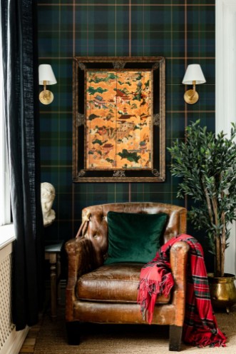 Picture of Equestrian Plaid Green - WP30110