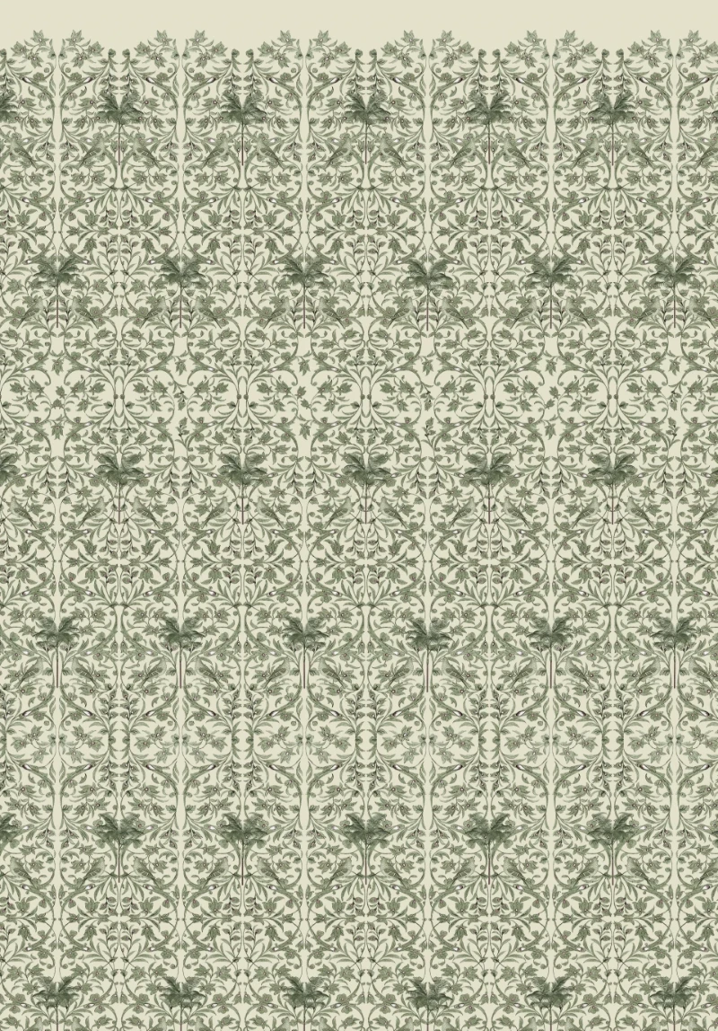 Bild på Celestial Palm Green - MUR-BASIC-Celpalmgr4