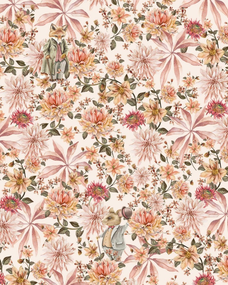 Picture of Cute mister Flower Mural  - Mur-Basic-Cute-Mister-4*2.80