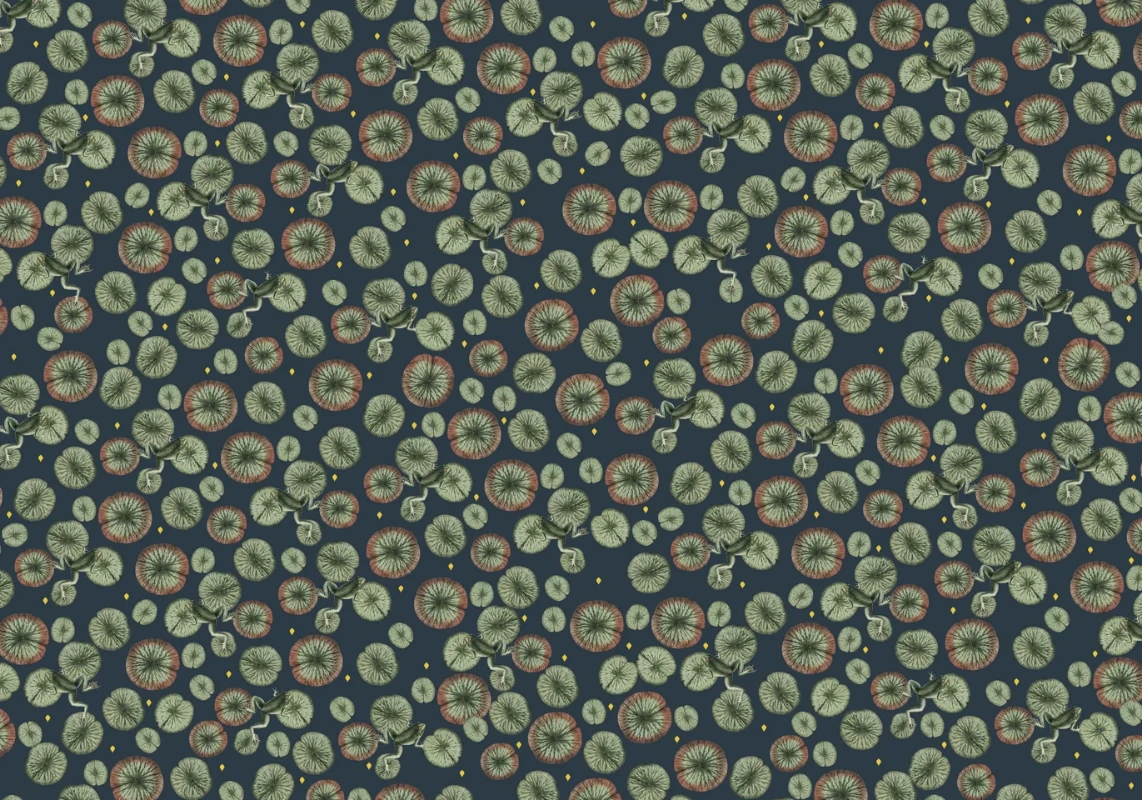 Picture of Funky Frog Wallpaper Mural 4mx2.80 - MUR-Funky-Basic-4*2.80