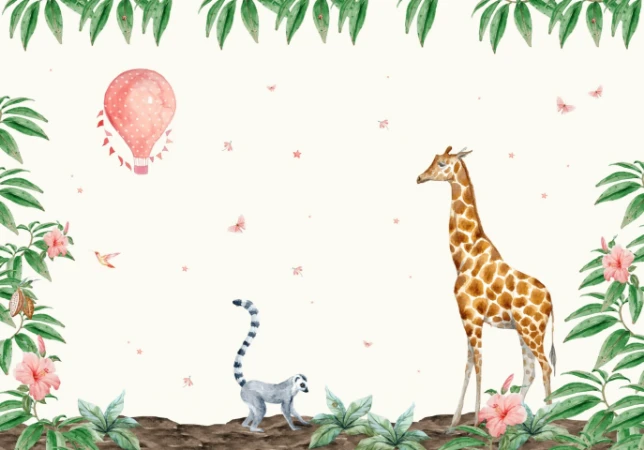 Picture of Giraffe Wallpaper Mural 4mx2.80 - MUR-Giraffe-Basic-4*2.80