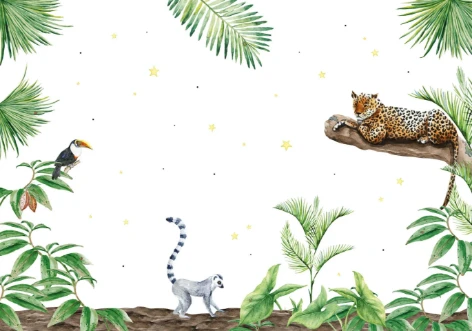Bild på Jungle Tiger Wallpaper Mural 4mx2.80 - MUR-Jungle-Basic-4*2.80