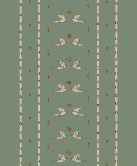 Picture of Lucky Pigeon Olive Green - PW-Luckypigeonolivegreen