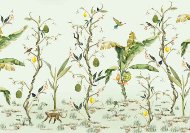 Picture of Monkey Life Wallpaper Mural 4mx2.80 - MUR-MonkeyLife-Basic-4*2.80