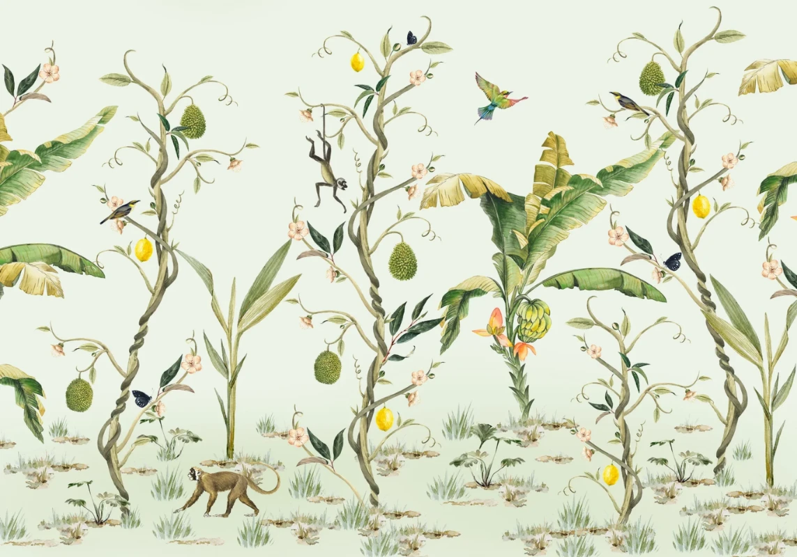 Picture of Monkey Life Wallpaper Mural 4mx2.80 - MUR-MonkeyLife-Basic-4*2.80