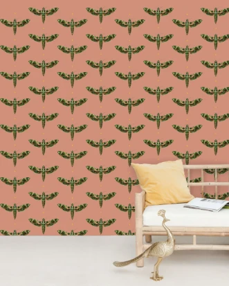 Bild på Dusty Pink Wallpaper Mural 4mx2.80 - MUR-Dusty-Basic-4*2.80