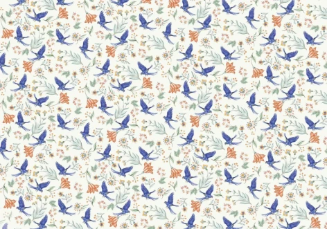 Bild på Paisley Parrot Mural - Mur-Basic-PaisPar-4*2.80