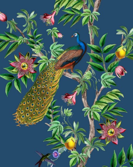 Picture of Passion Peacock Mural - Mur-Basic-PassPea-4*2.80