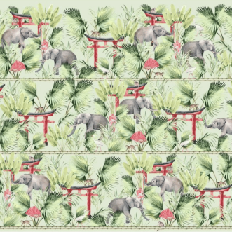 Bild på Ritual Elephant Mural - Mur-Basic-RitEle-4*2.80