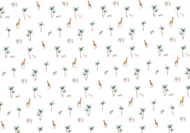 Picture of Savannah Palm Tree Wallpaper Mural 4mx2.80 - MUR-Savannah-Basic-4*2.80