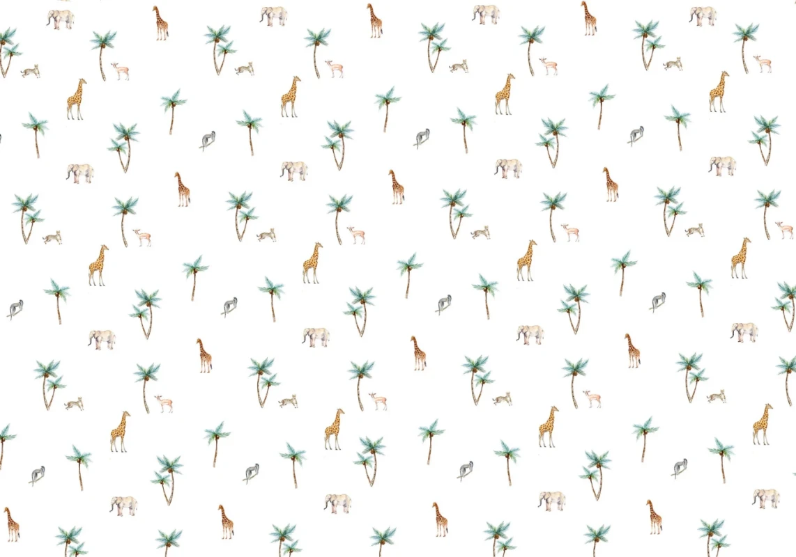 Picture of Savannah Palm Tree Wallpaper Mural 4mx2.80 - MUR-Savannah-Basic-4*2.80