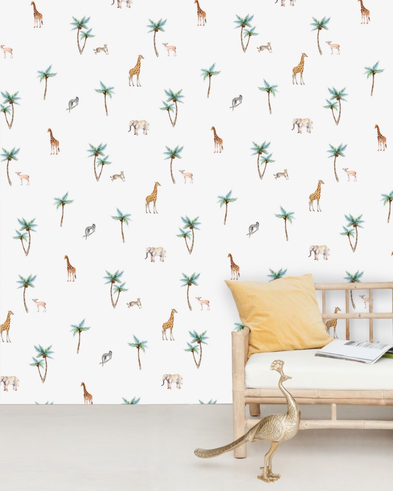 Picture of Savannah Palm Tree Wallpaper Mural 4mx2.80 - MUR-Savannah-Basic-4*2.80