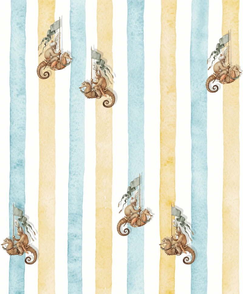 Bild på Seahorse Riders Yellow & Blue - PW-Seahridersyellowblue